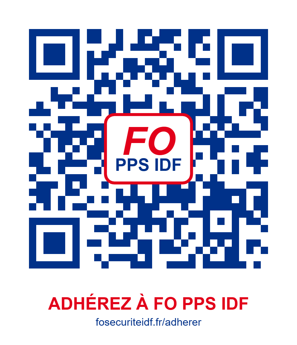 QR code à scanner pour adhérer à FO PPS IDF : fosecuriteidf.fr/adherer