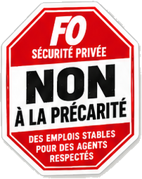 Sticker FO Sécurité privée — Non à la précarité