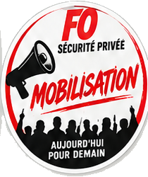 Sticker FO Sécurité privée — Mobilisation